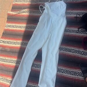 H&M White Relaxed Jumpsuit